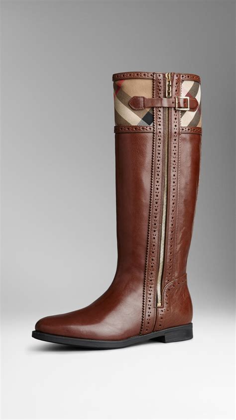 burberry brown riding boots|Burberry riding boots sale.